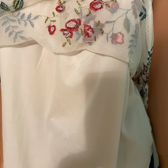 Sellers pick nwot stunning top by Algrio. Beautiful swing style top lacy lg - Picture 12 of 13